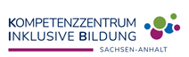 Logo mit dem Schriftzug 'KOMPETENZZENTRUM INKLUSIVE BILDUNG SACHSEN-ANHALT' und fünf farbigen Punkten in einer Reihe
